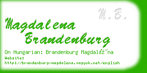 magdalena brandenburg business card